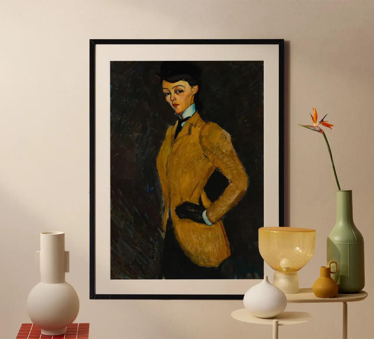 1909, L'amazone Amedeo Modigliani carta hahnemühle da Palletolate