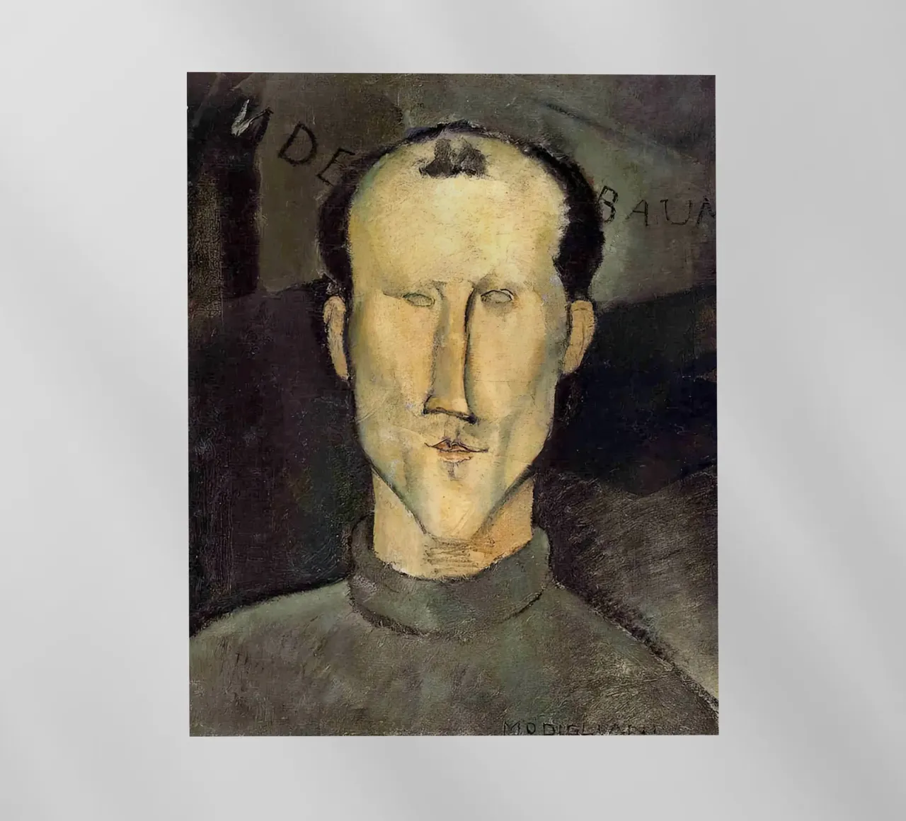 1915, Leon Indenbaum Amedeo Modigliani pellicola backlit da Palletolate