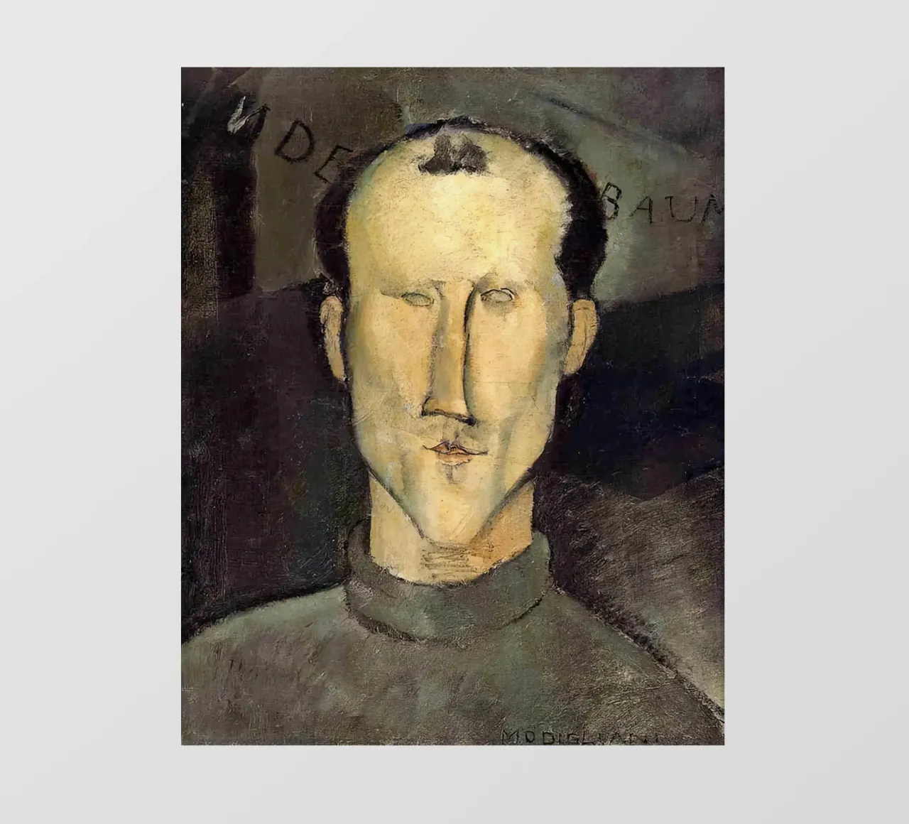 1915, Leon Indenbaum Amedeo Modigliani pellicola backlit da Palletolate