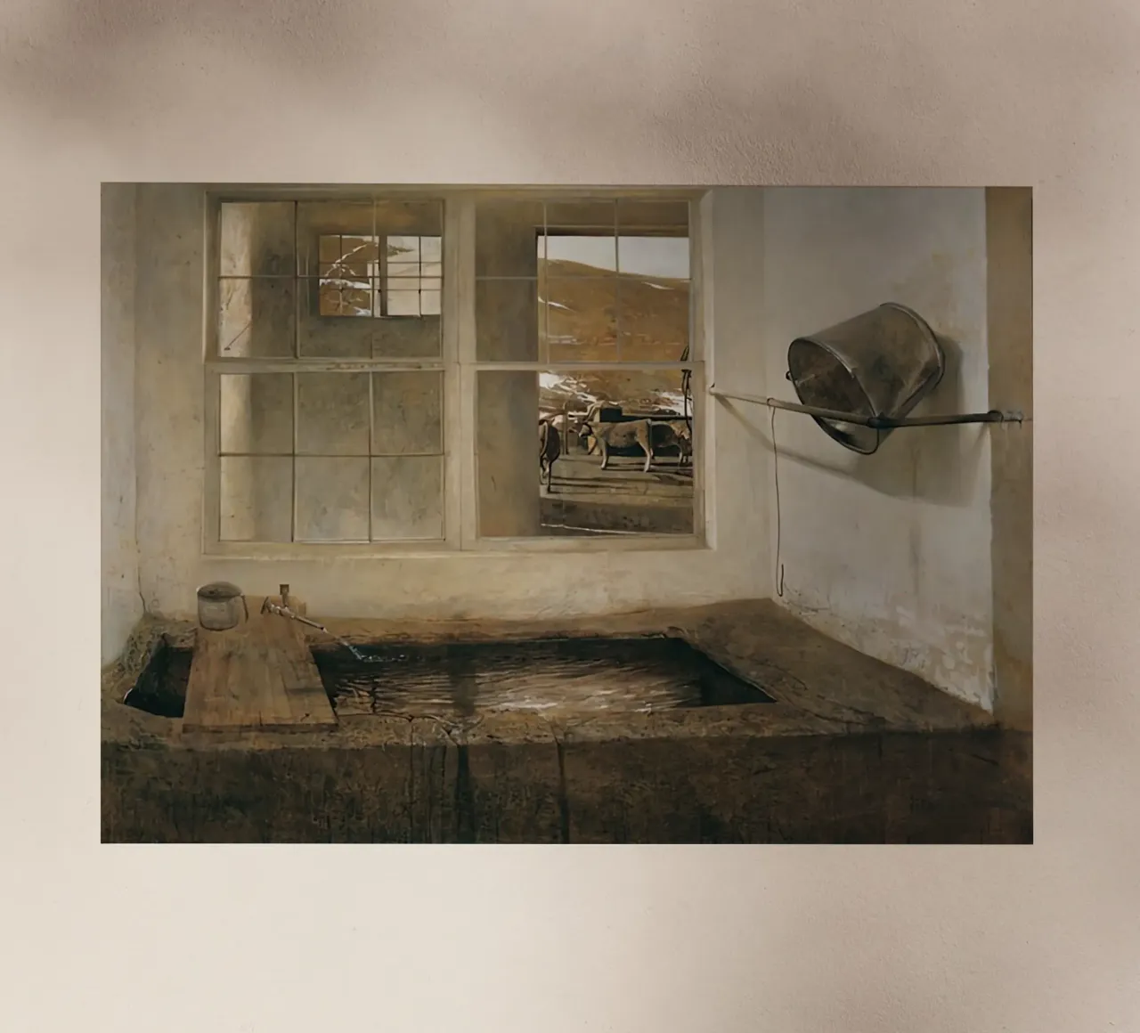 Andre wyeth 1967, Spring Fed pellicola backlit da Palletolate