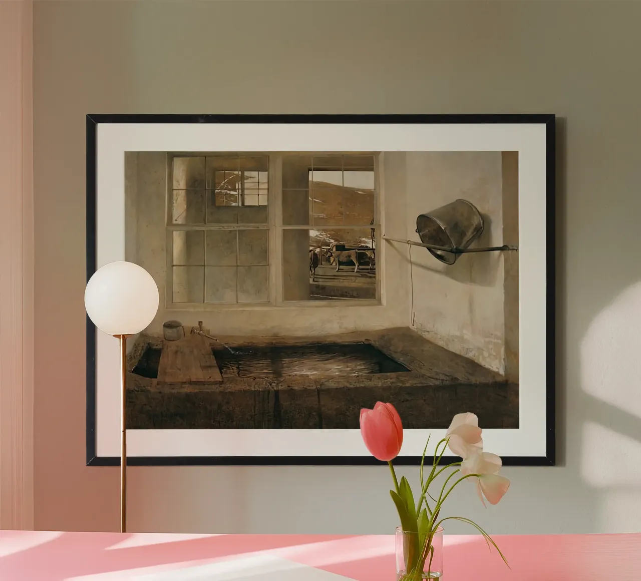 Andre wyeth 1967, Spring Fed carta hahnemühle da Palletolate
