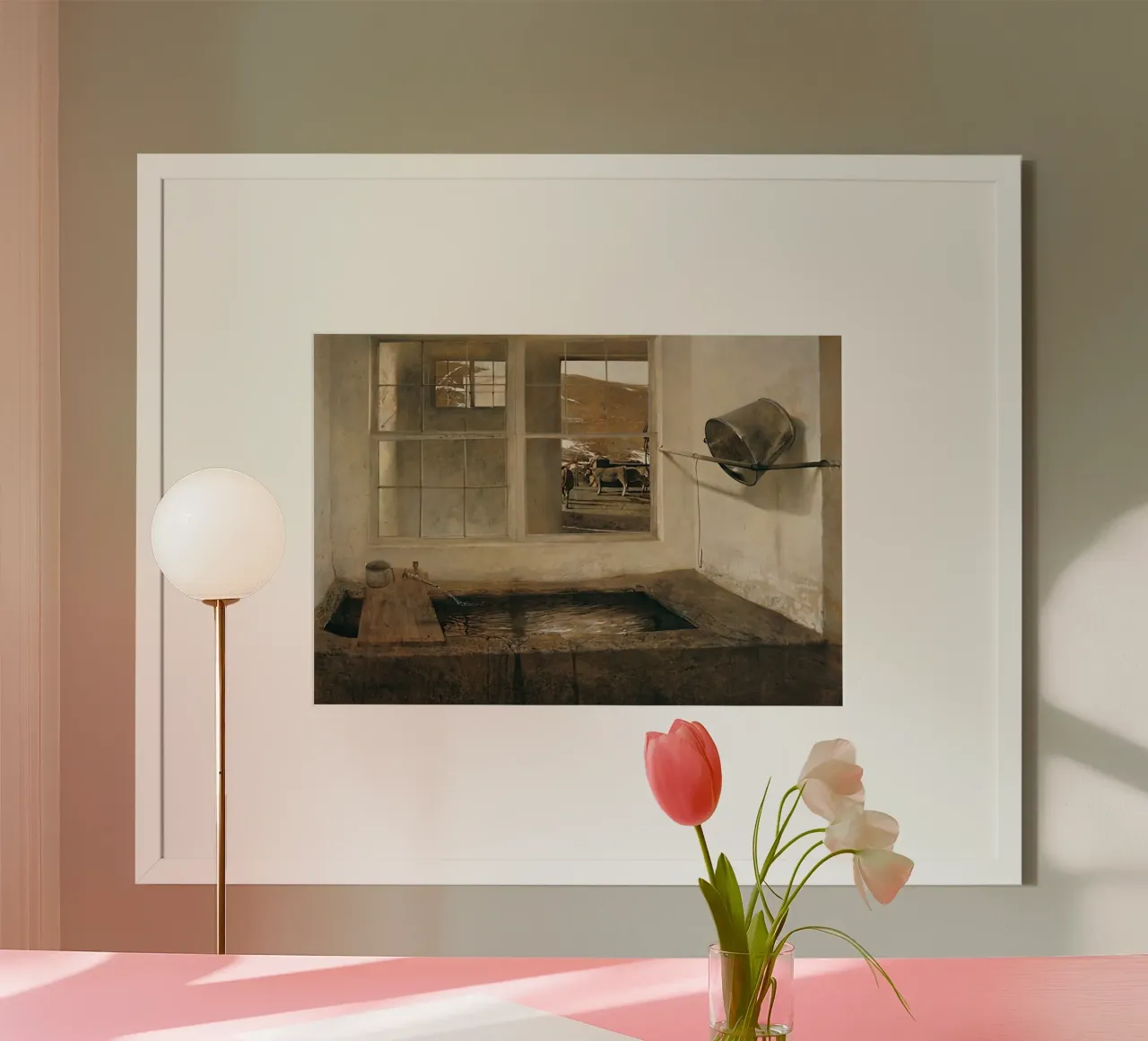 Andre wyeth 1967, Spring Fed carta hahnemühle da Palletolate