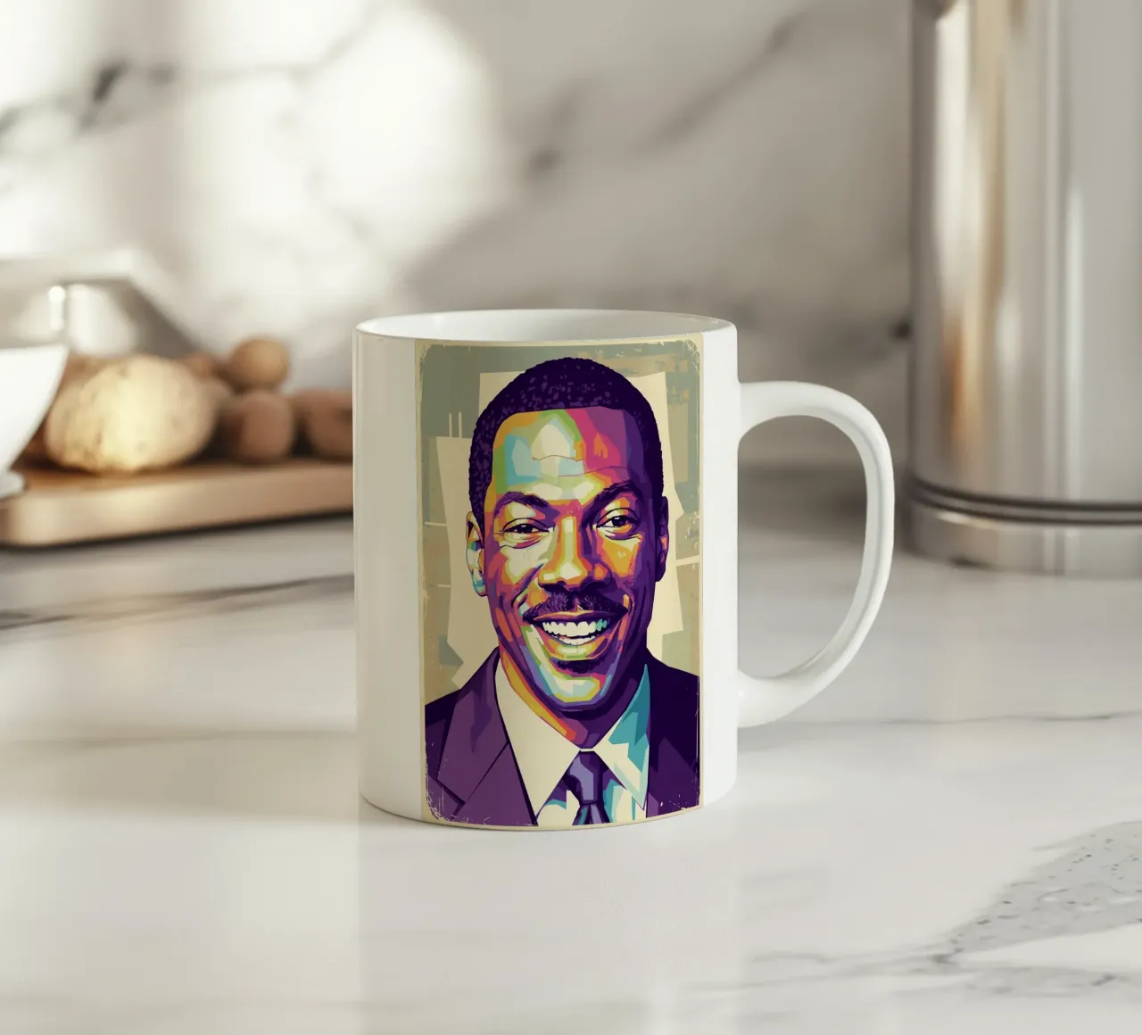 Eddie Murphy pop art tazza in ceramica da Hantamrata