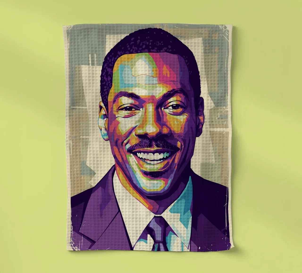 Eddie Murphy pop art canovaccio da cucina da Hantamrata