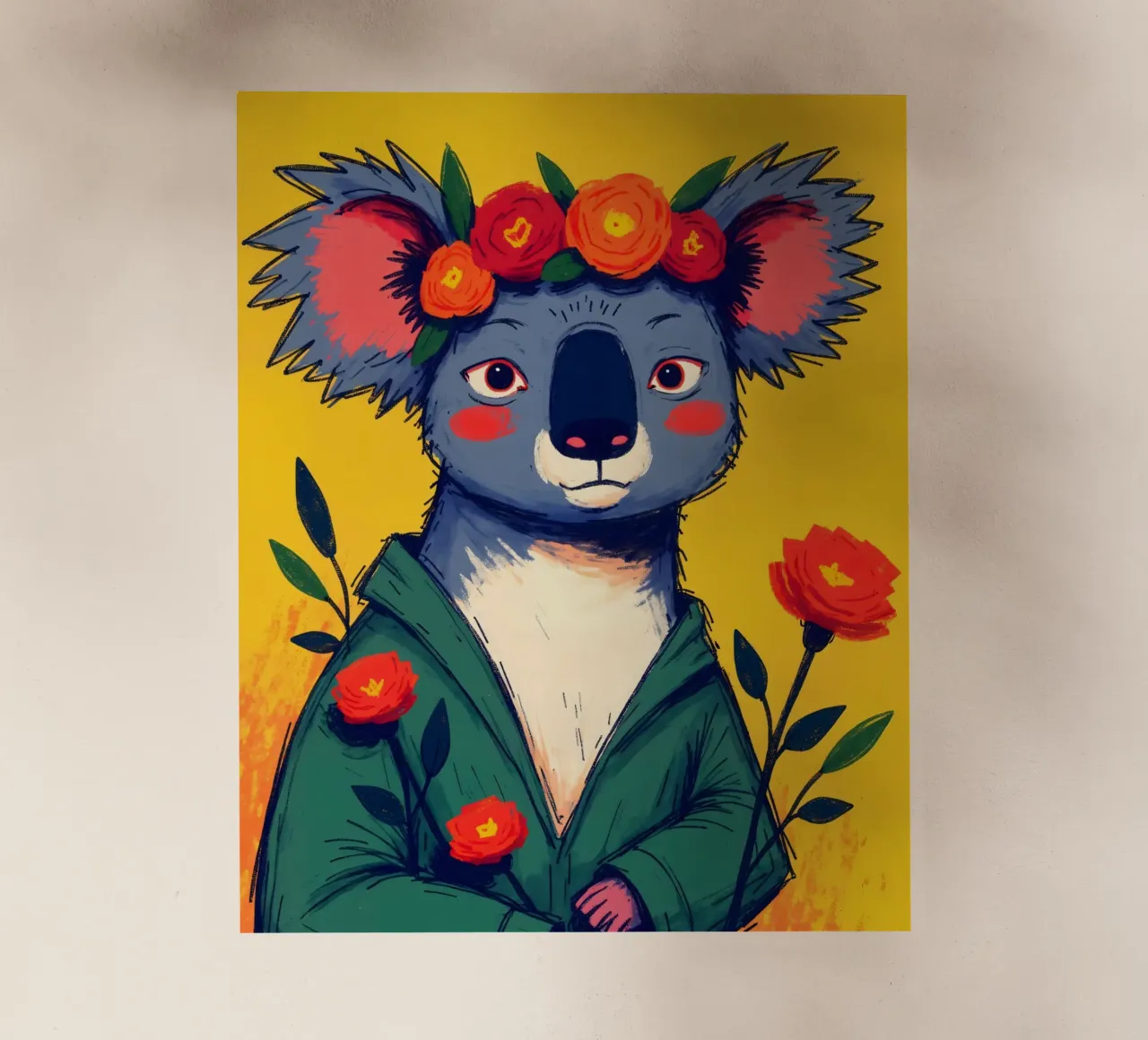 Koala bambina in fiore pellicola backlit da secondsunstudio