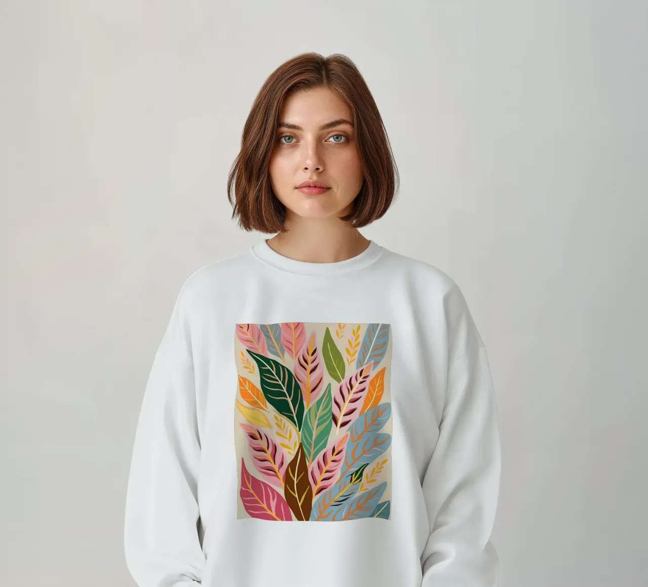 Pastel Botanica sweatshirt van secondsunstudio