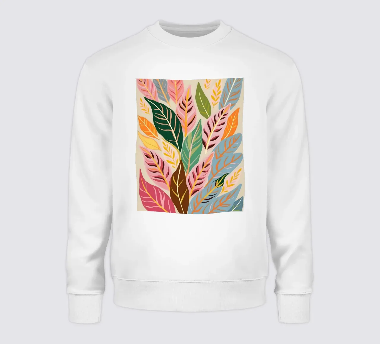 Pastel Botanica sweatshirt van secondsunstudio