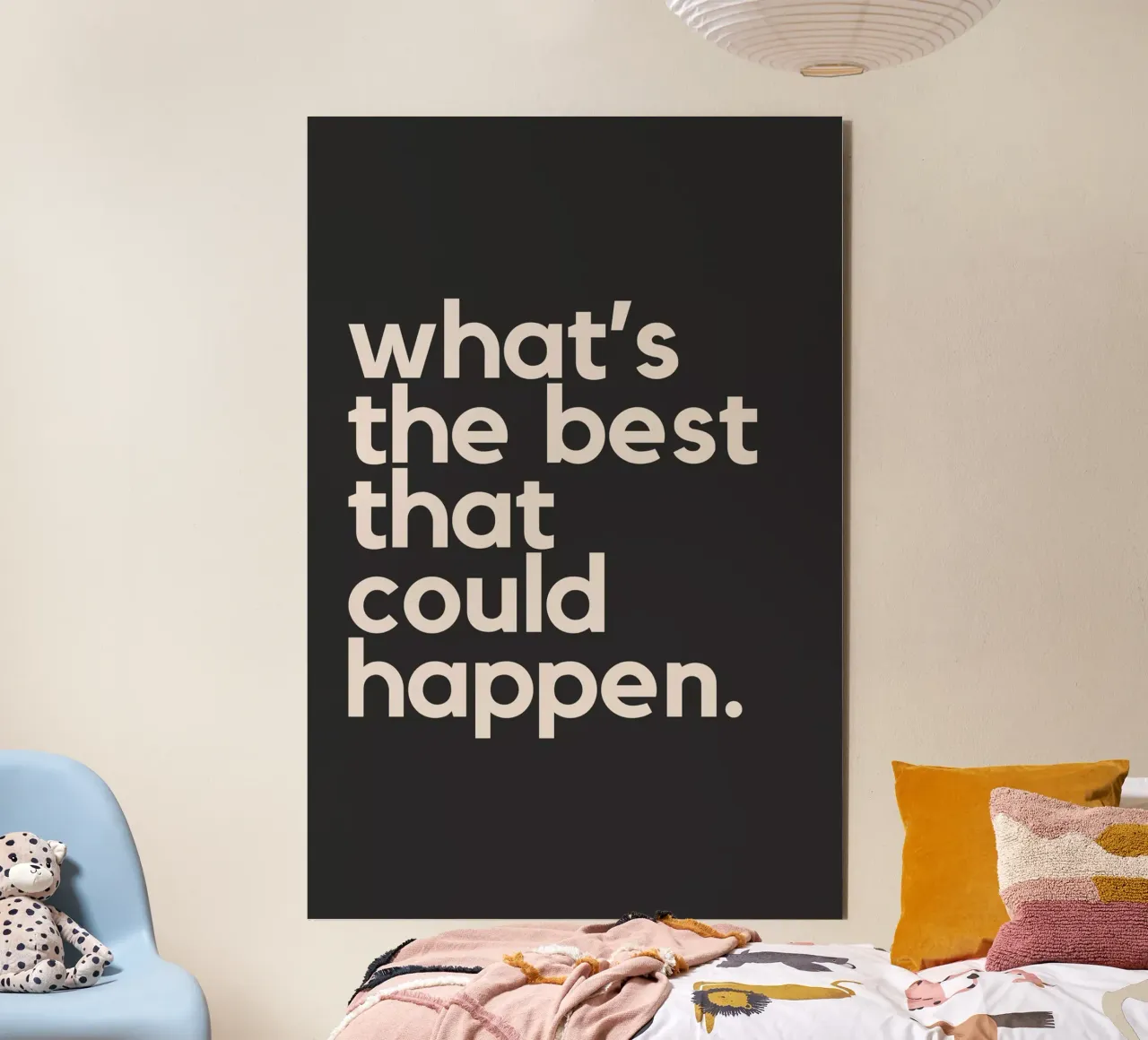 What's The Best That Could Happen alluminio dibond da Mottos by Sinan Saydik