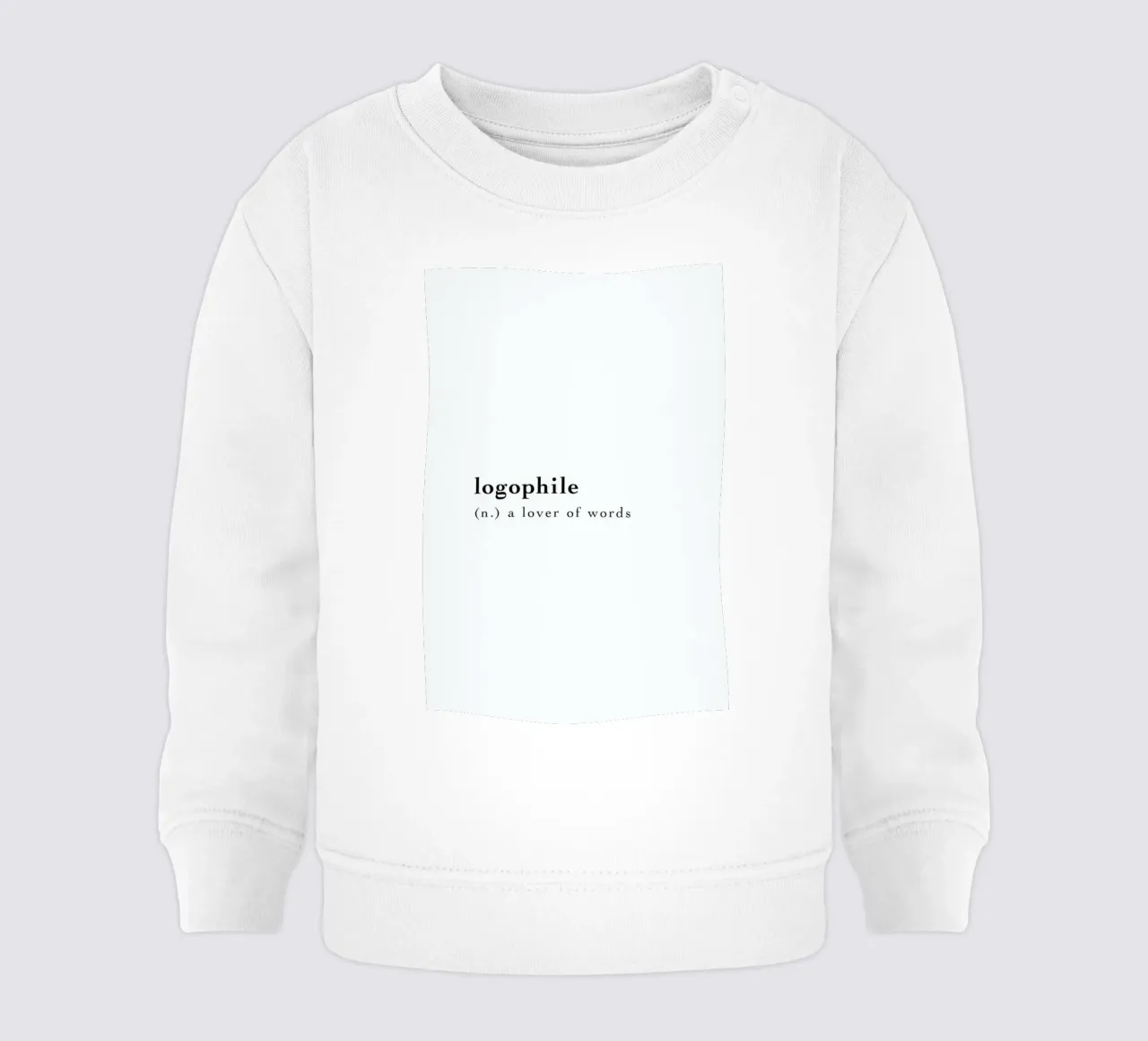Logophile sudadera de bebé de Studio One