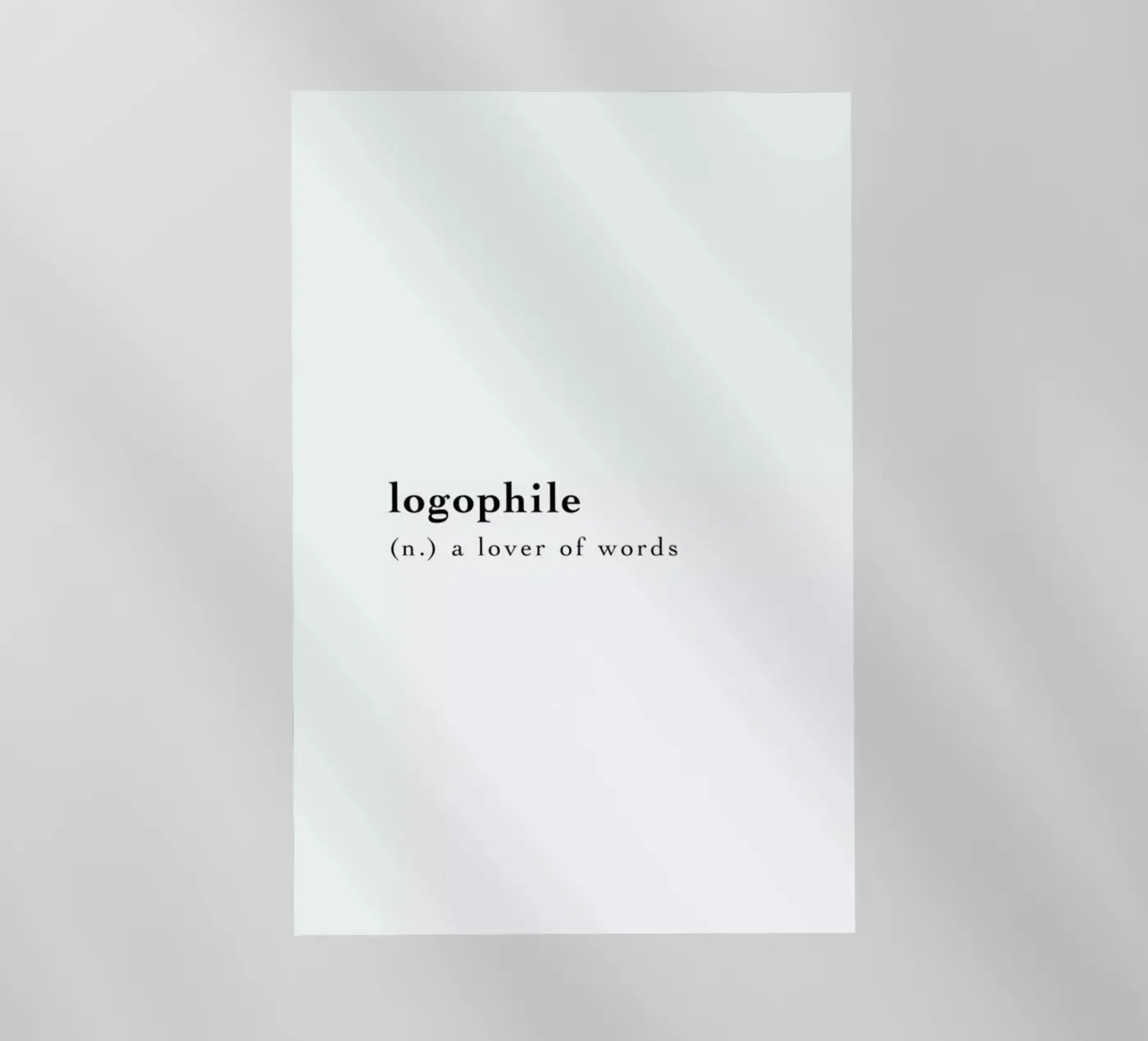 Logophile pellicola backlit da Studio One