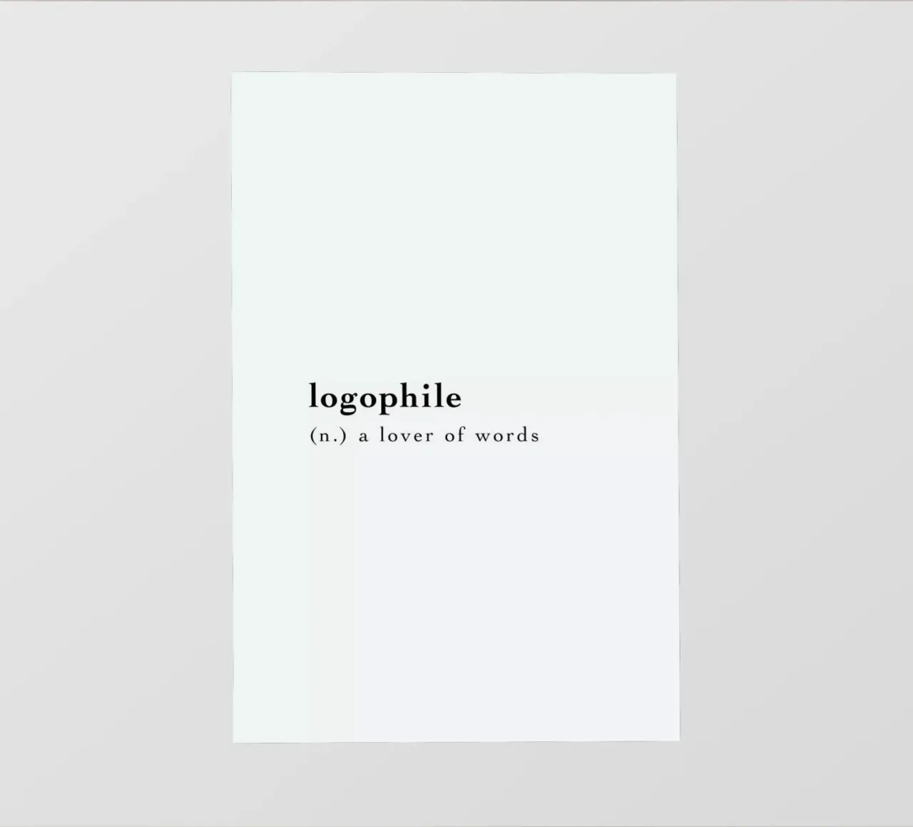 Logophile pellicola backlit da Studio One