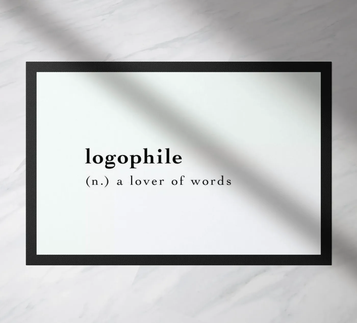 Logophile doormat by Studio One