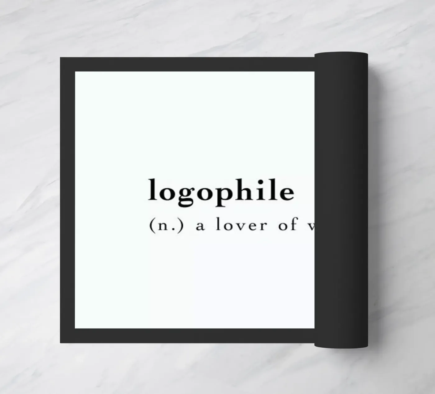 Logophile doormat by Studio One