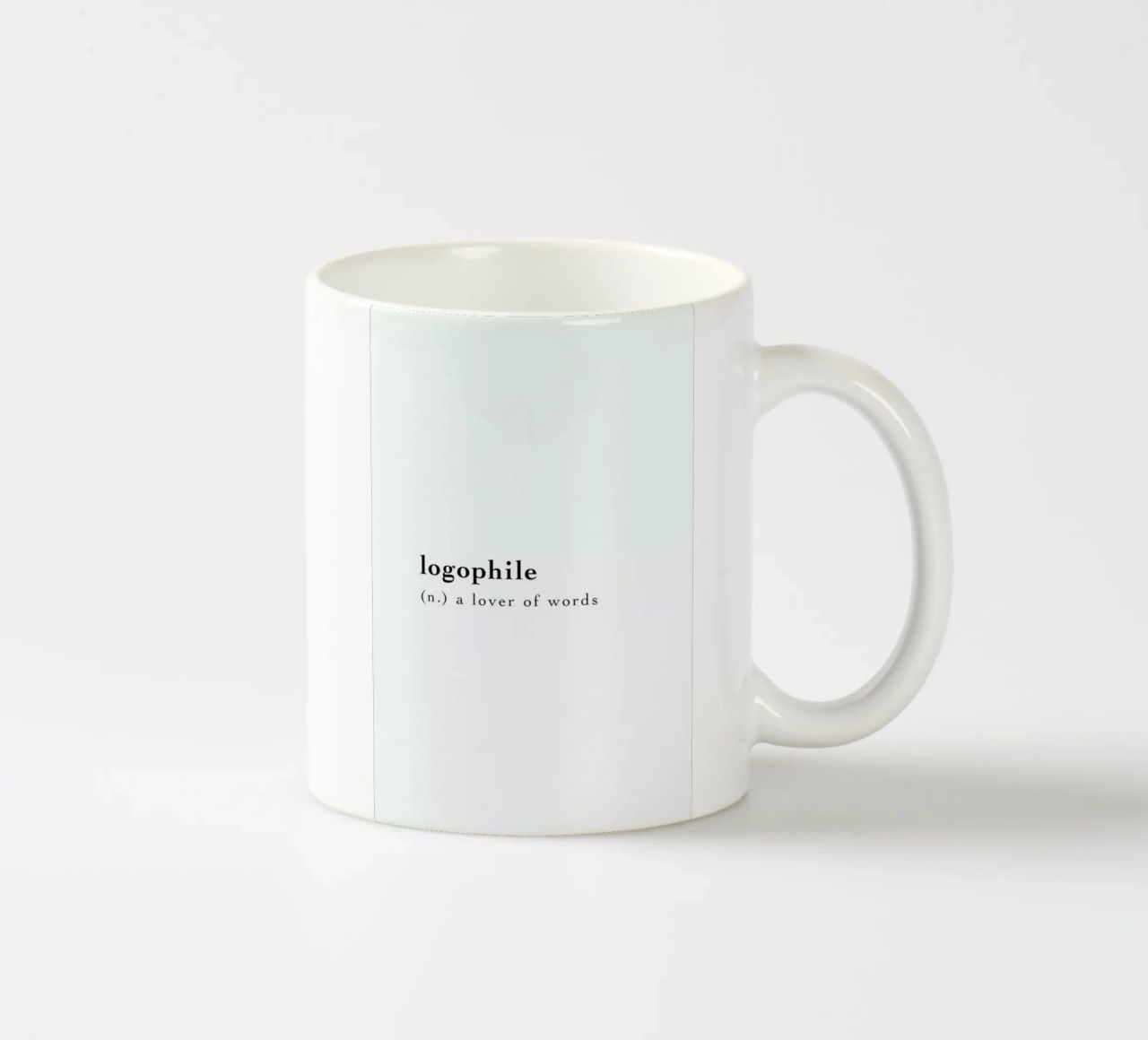 Logophile tazza in ceramica da Studio One