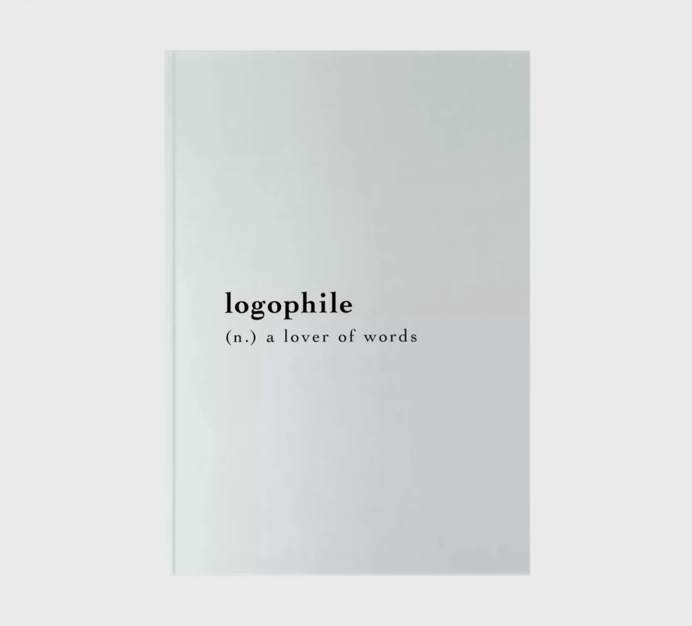 Logophile notebook by Studio One