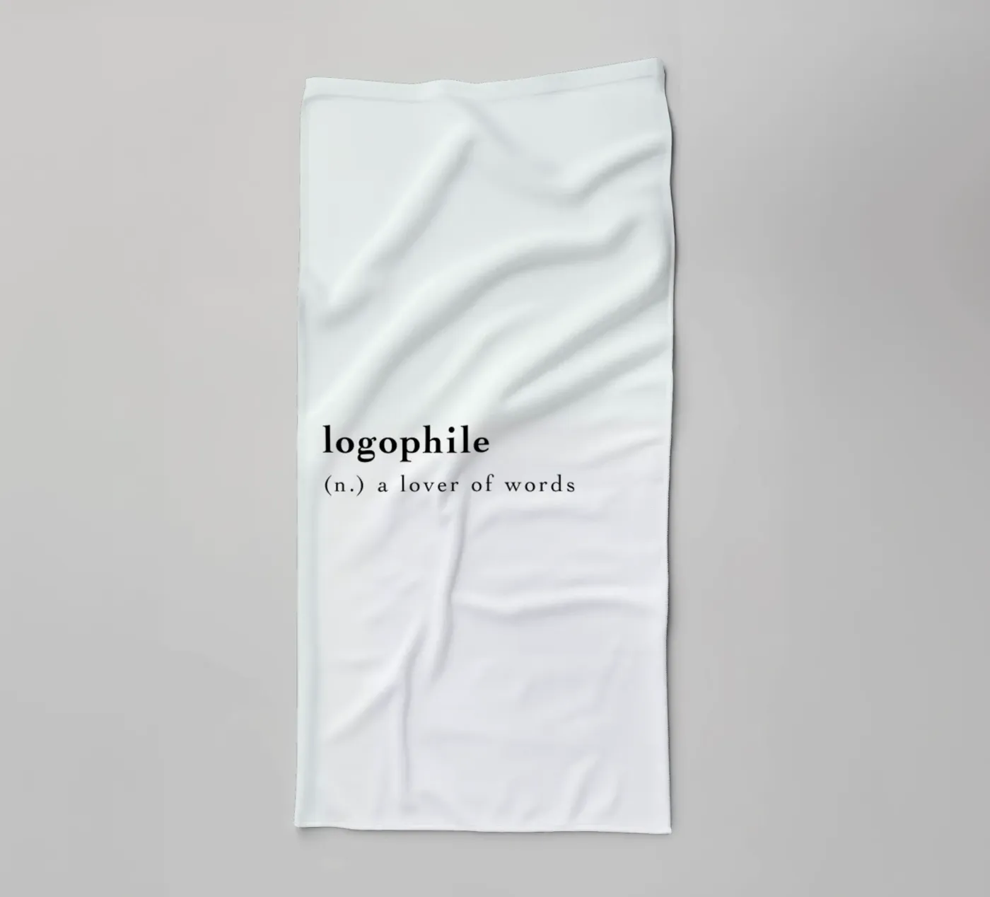 Logophile towel by Studio One