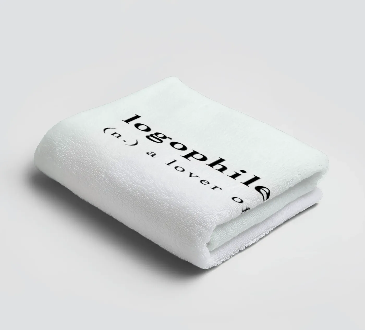Logophile towel by Studio One
