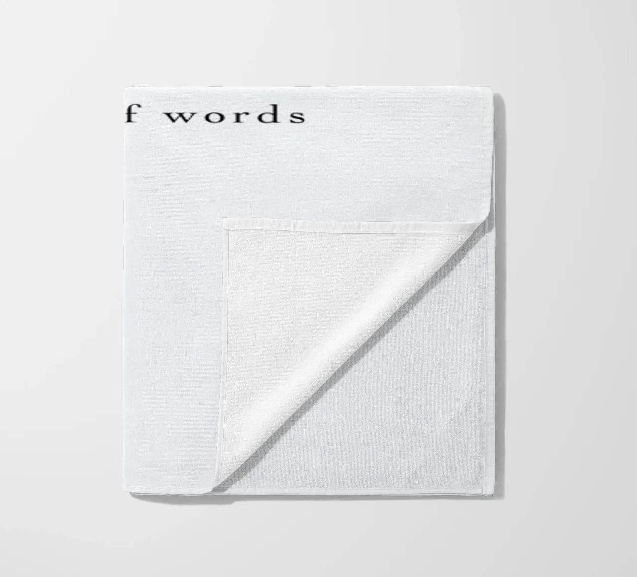 Logophile beach towel by Studio One