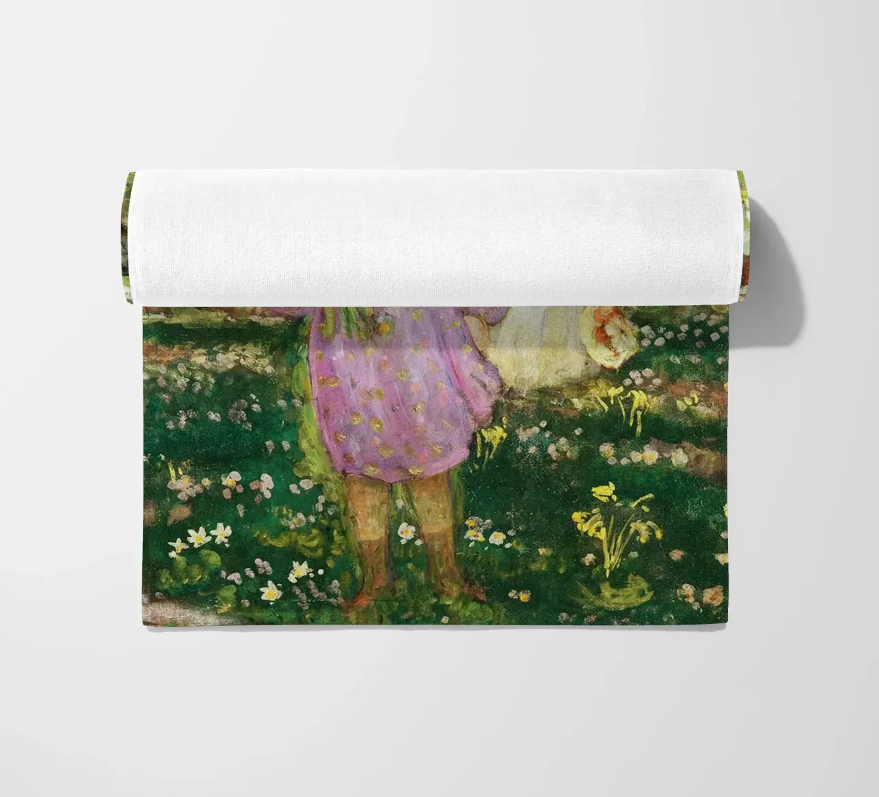 Bambini in un frutteto in fiore telo mare da Joan