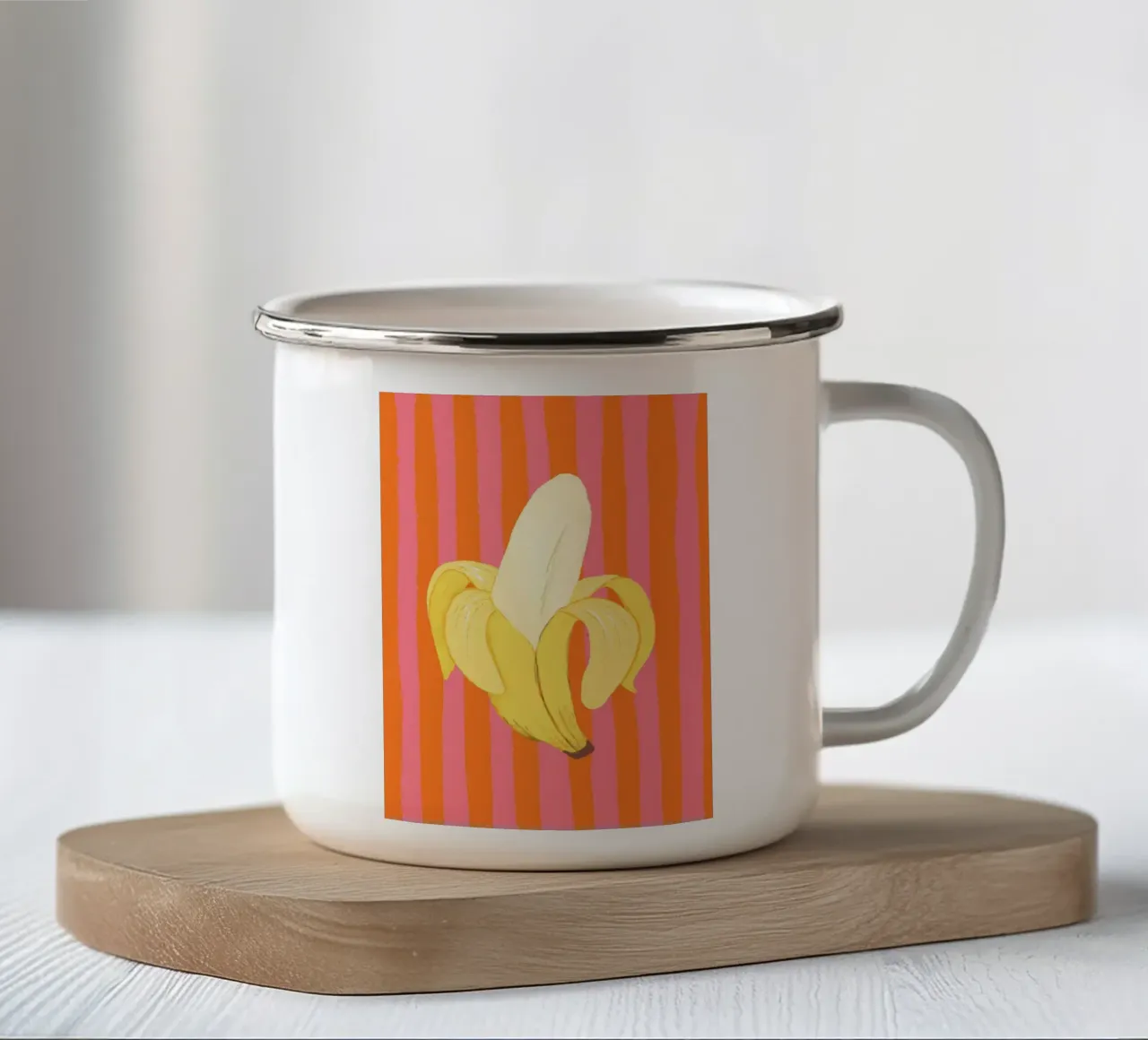 Banana tazza in smalto da Studio Dolci