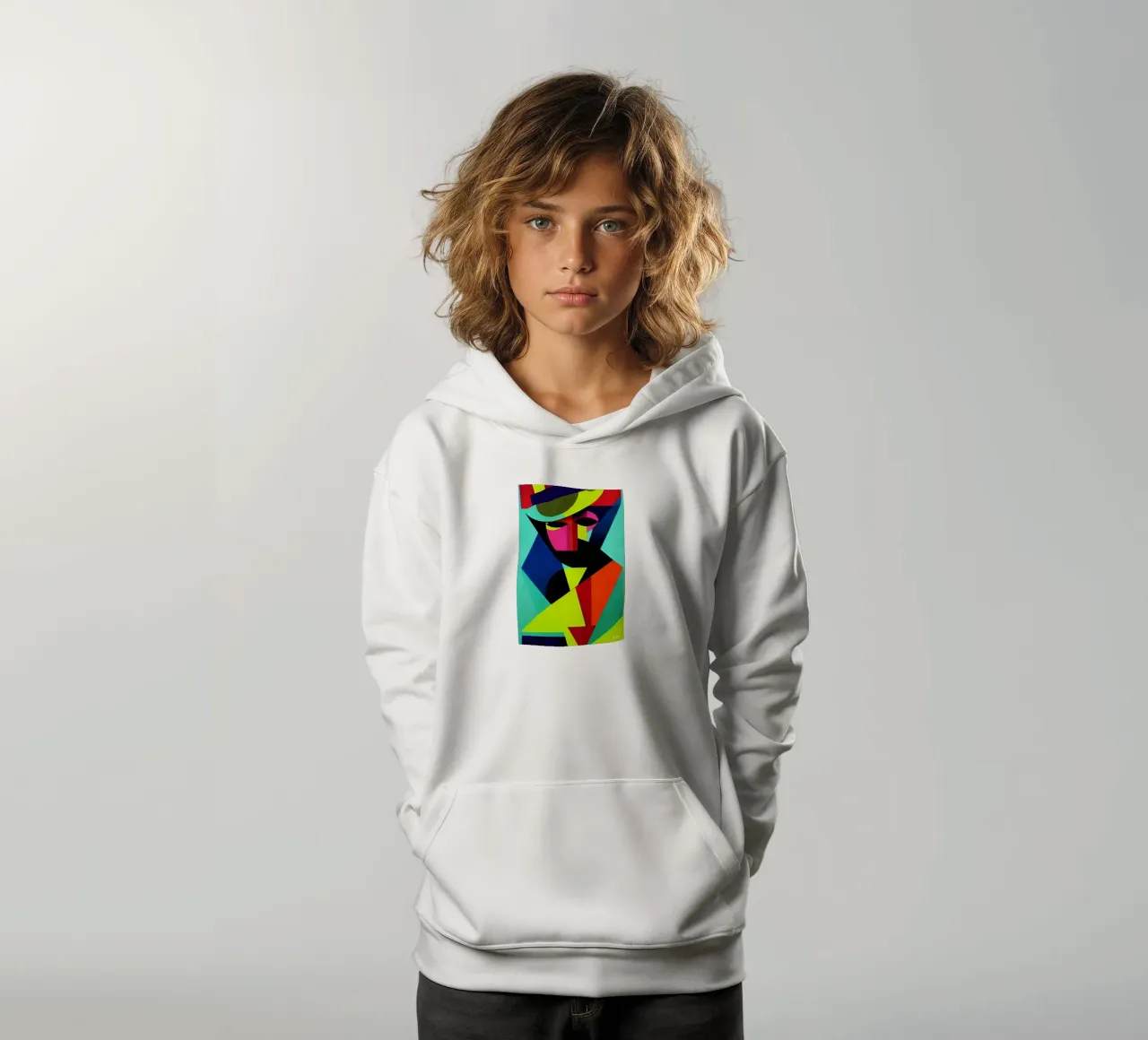 Portrait No.3 felpa bambino con cappuccio da Bo Anderson