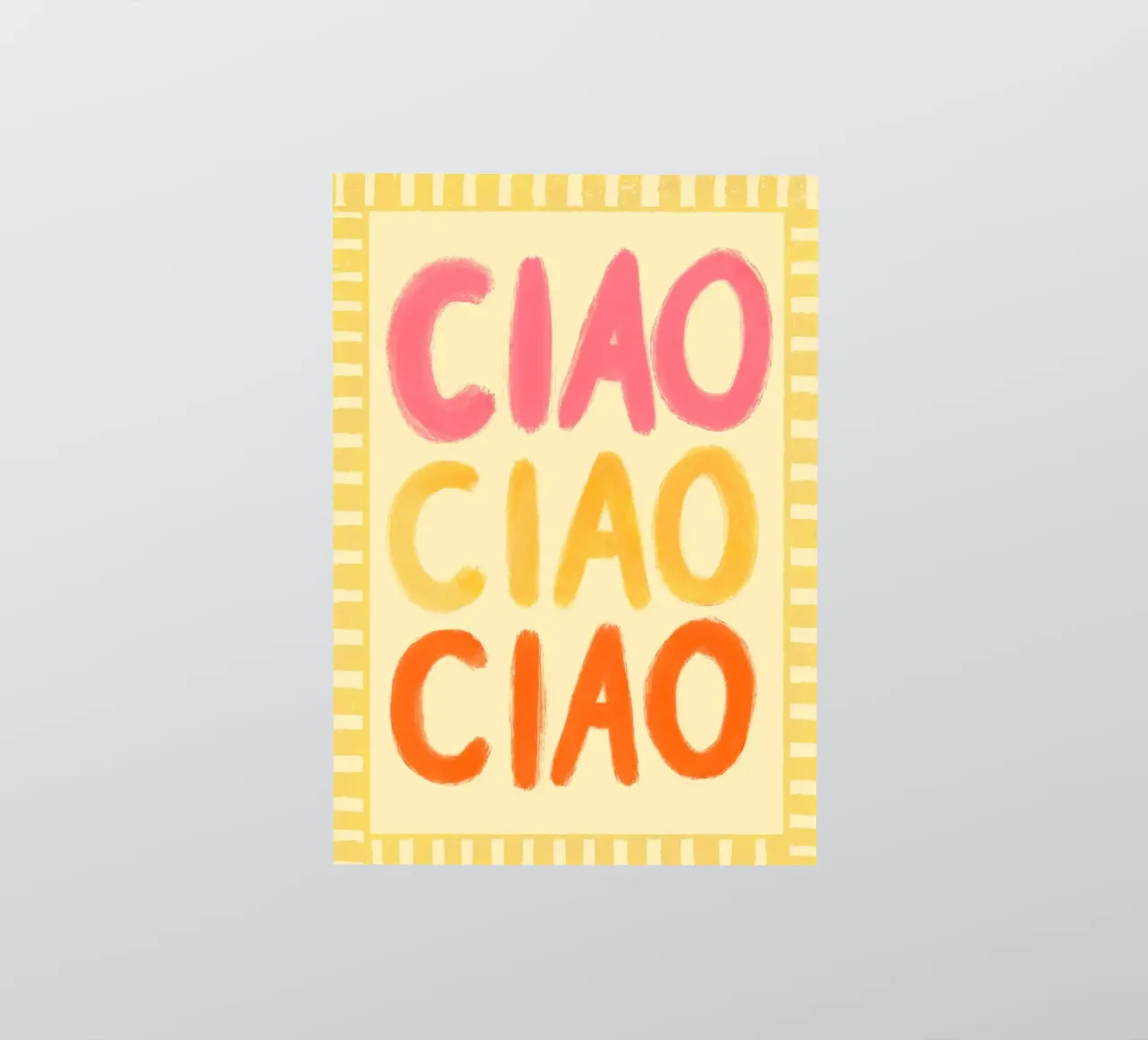Ciao Ciao III adesivo da Studio Dolci