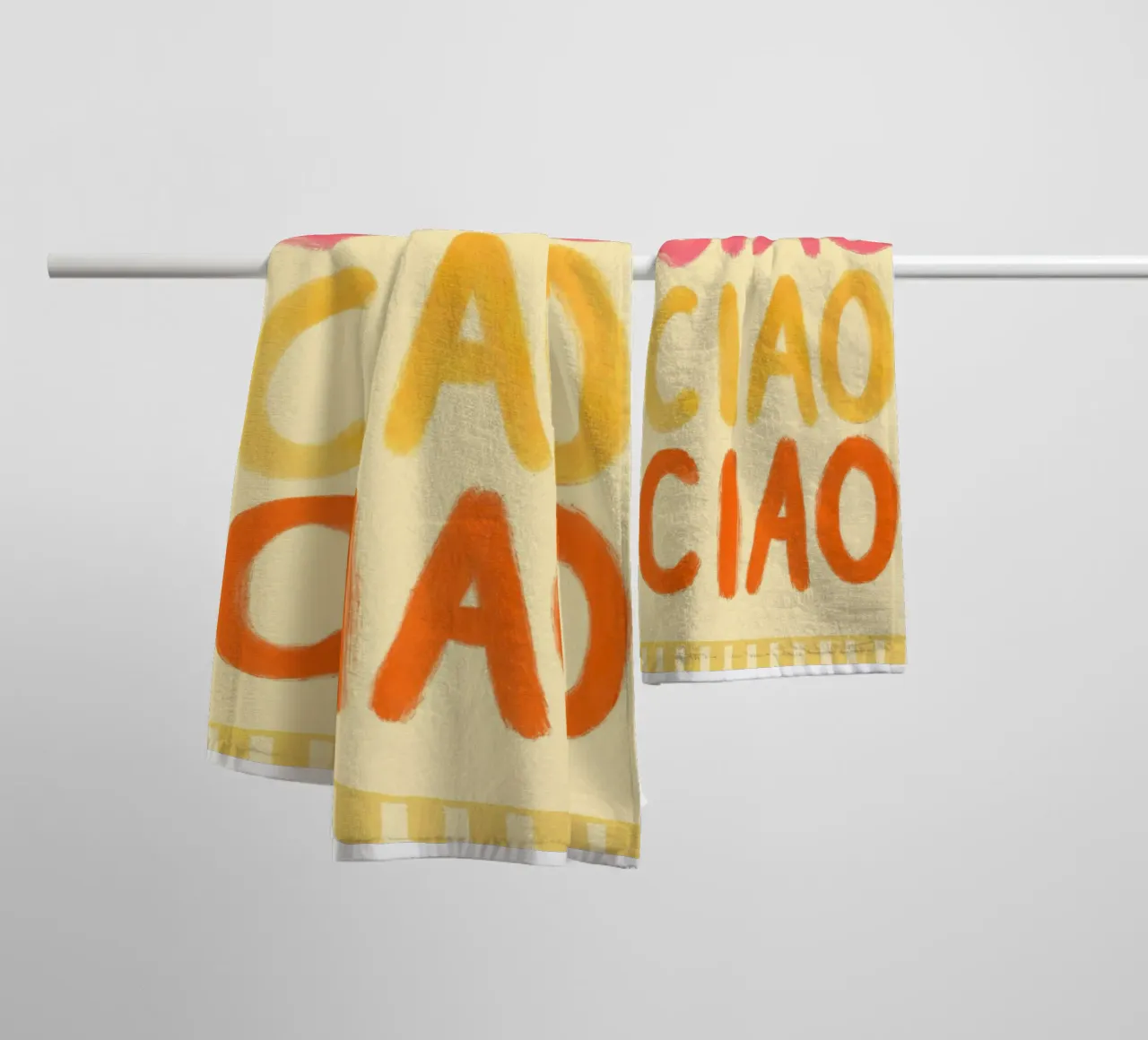 Ciao Ciao III asciugamano da bagno da Studio Dolci
