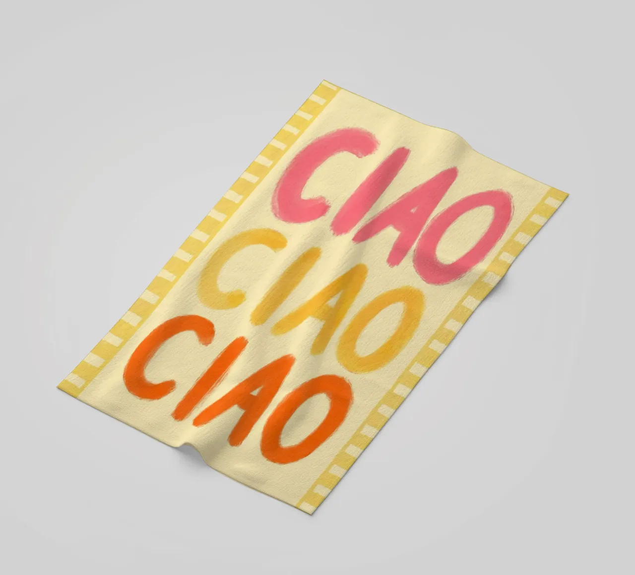 Ciao Ciao III beach towel by Studio Dolci