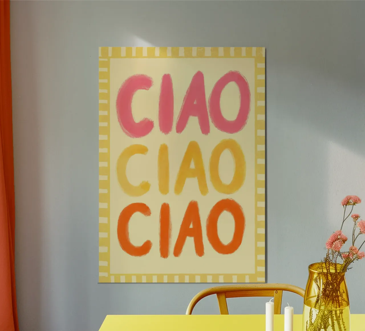 Ciao Ciao III alluminio dibond da Studio Dolci