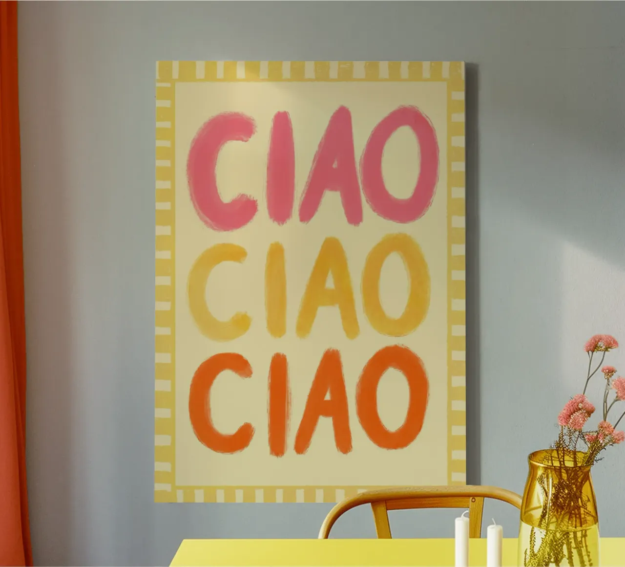 Ciao Ciao III tela da Studio Dolci