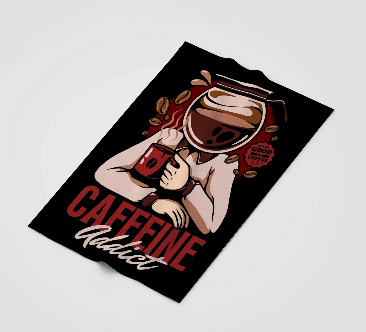 Caffeine Addict Fleecedecke von LM2Kone