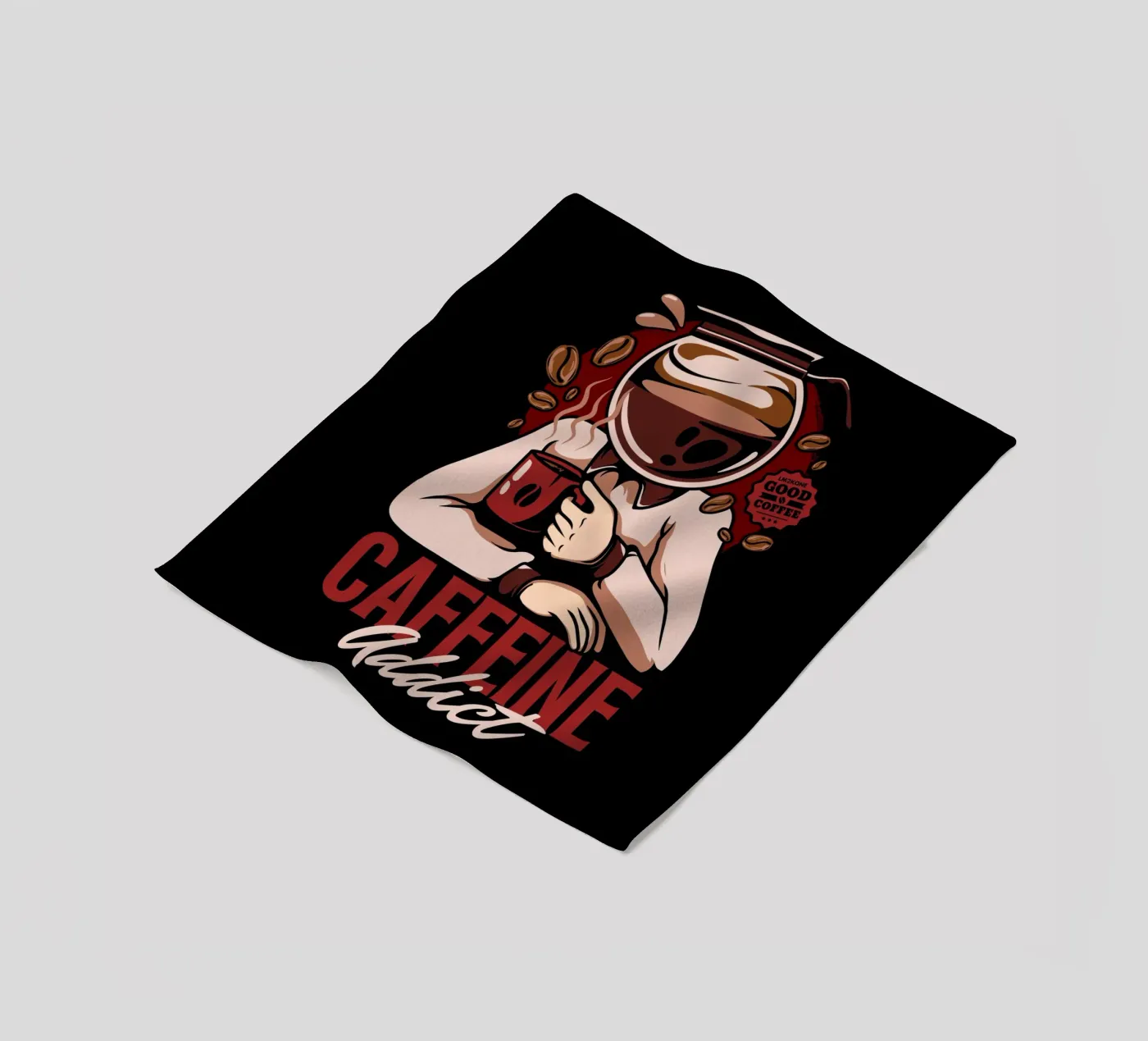 Caffeine Addict Fleecedecke von LM2Kone