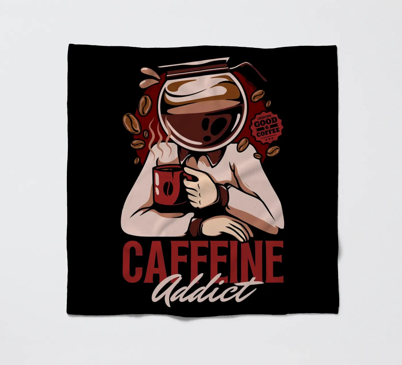 Caffeine Addict Fleecedecke von LM2Kone