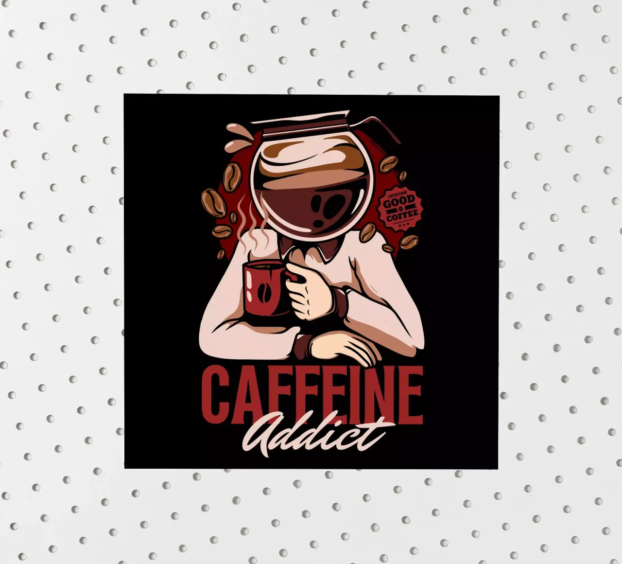 Caffeine Addict sticker by LM2KONE