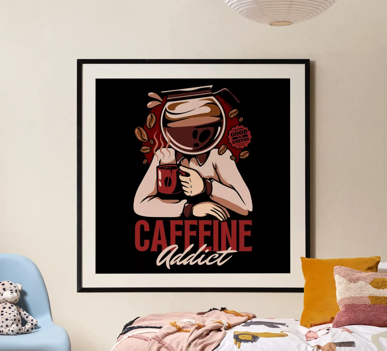 Dipendente dalla caffeina poster da LM2KONE