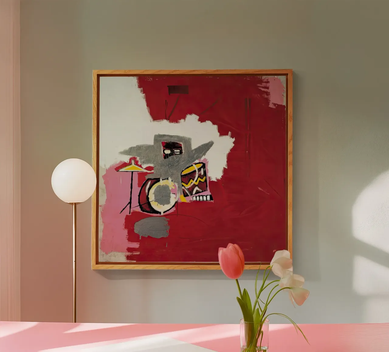 Mucche sopra Vitebsk Basquiat plexiglass da Palletolate