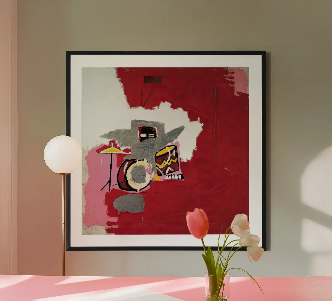 Mucche sopra Vitebsk Basquiat carta hahnemühle da Palletolate