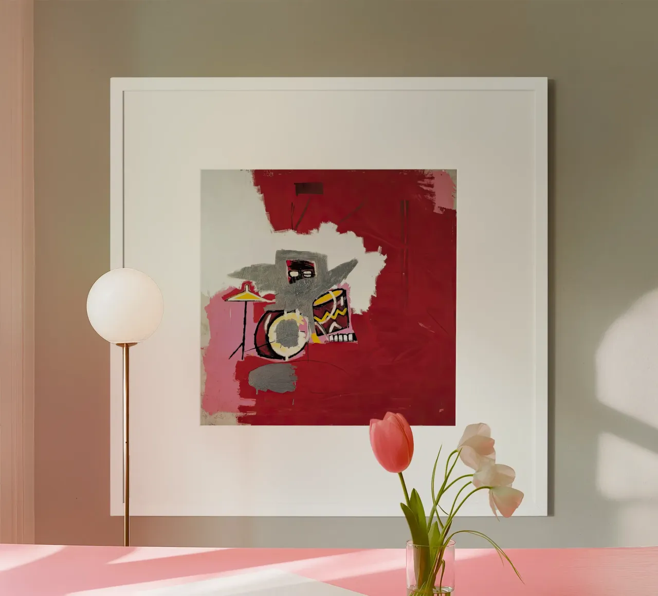 Mucche sopra Vitebsk Basquiat carta hahnemühle da Palletolate