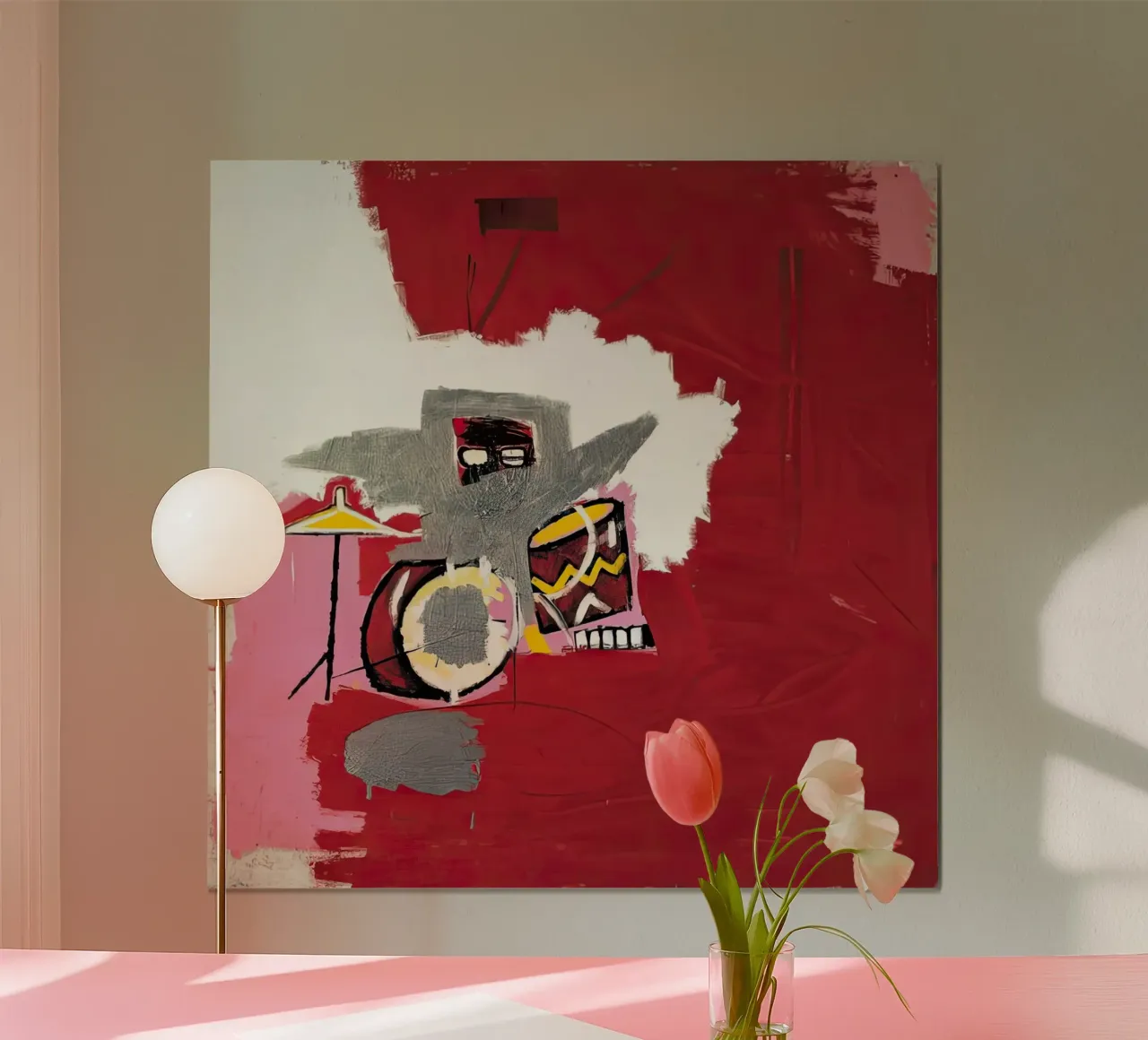 Mucche sopra Vitebsk Basquiat carta hahnemühle da Palletolate