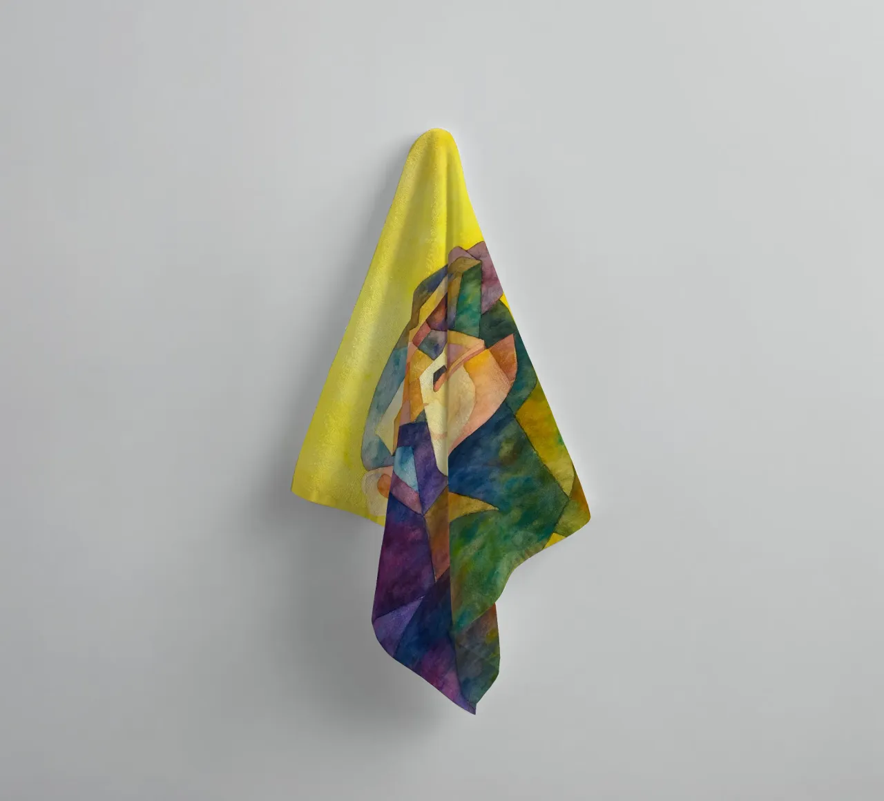 monkey abstract drawing towel by bougenfille