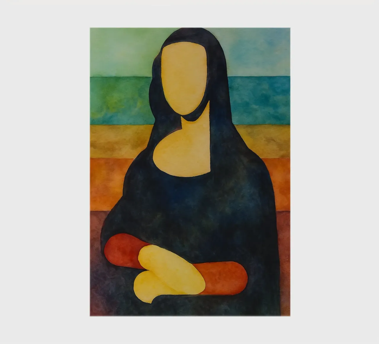 mona lisa abstract drawing notebook by bougenfille