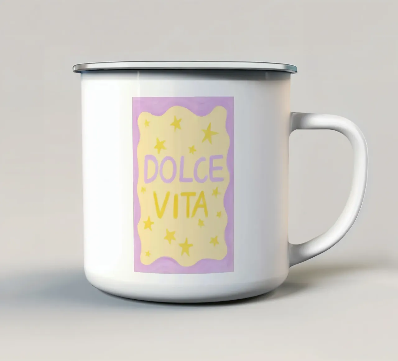 Dolce Vita II tazza in smalto da Studio Dolci