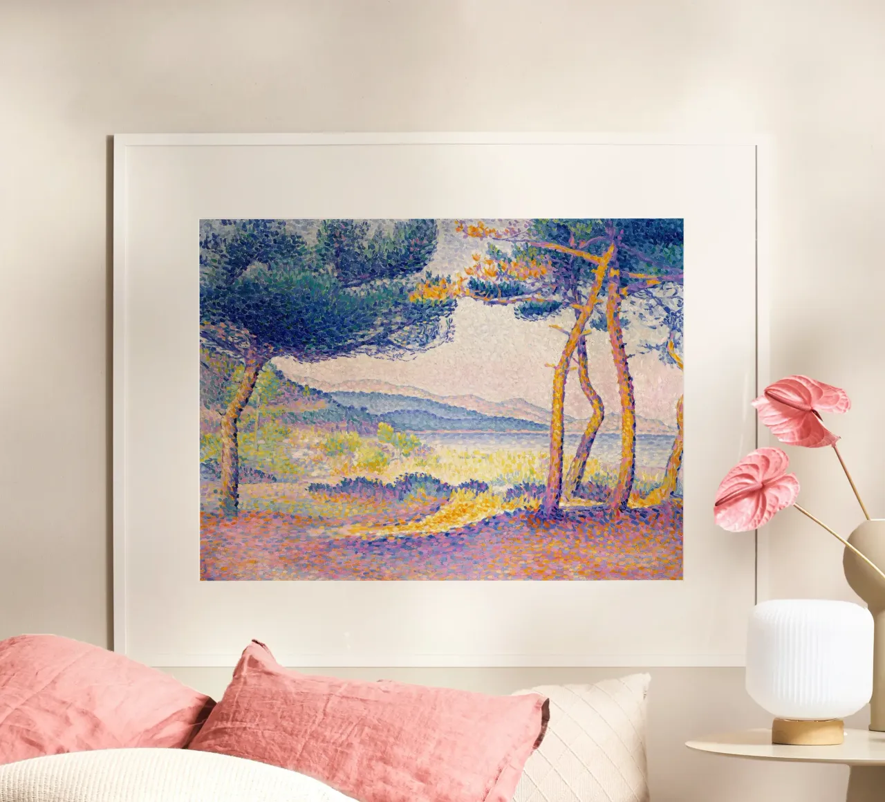 Pijnbomen langs de kust hahnemühle van Olivia