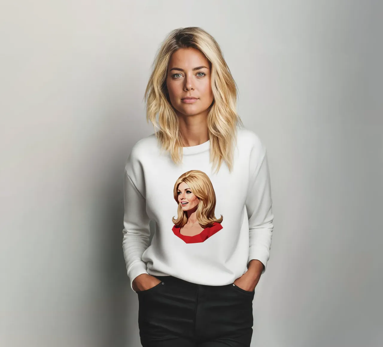 Sharon Tate Lowpoly felpa da Low Profile