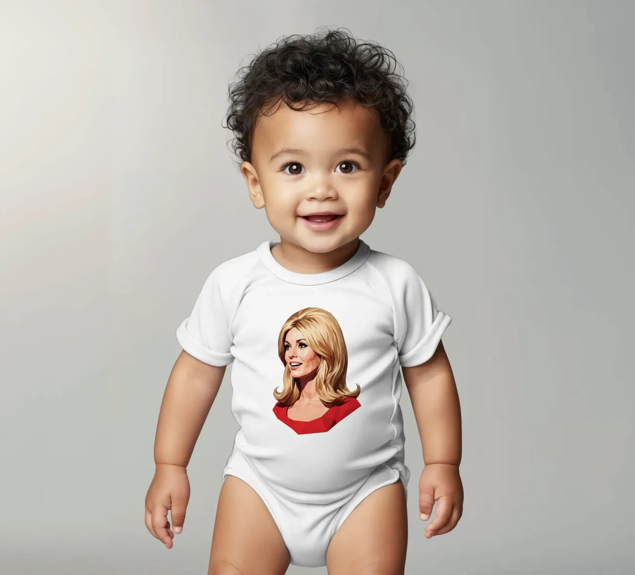 Sharon Tate Lowpoly body neonato maniche corte da Low Profile