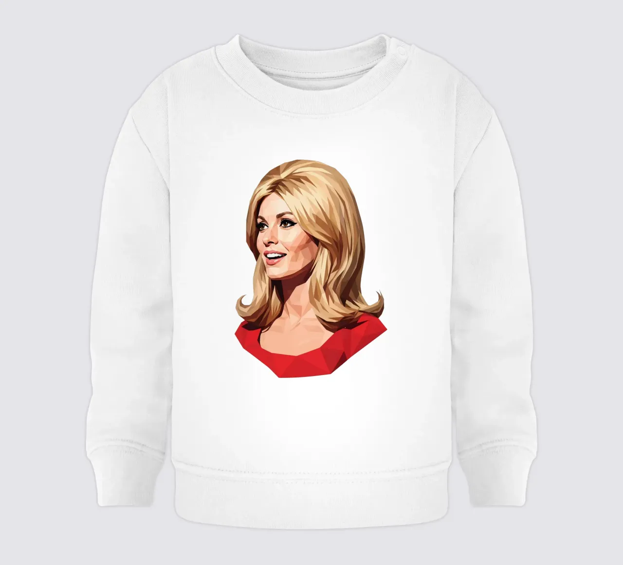 Sharon Tate Lowpoly felpa neonato da Low Profile
