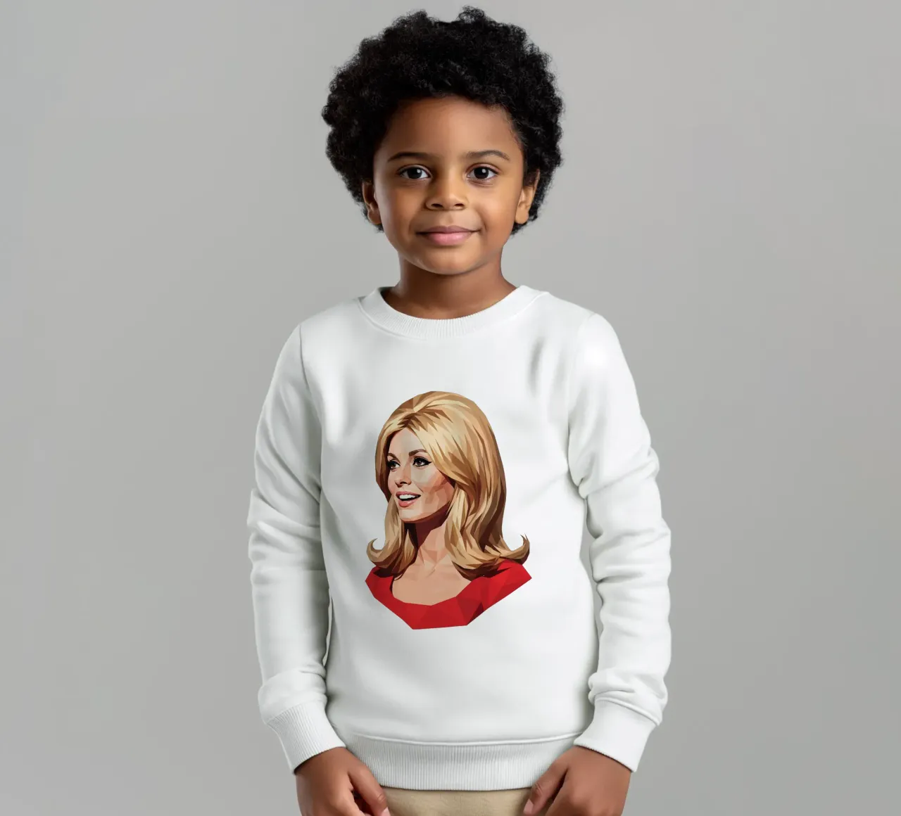 Sharon Tate Lowpoly felpa bambino da Low Profile