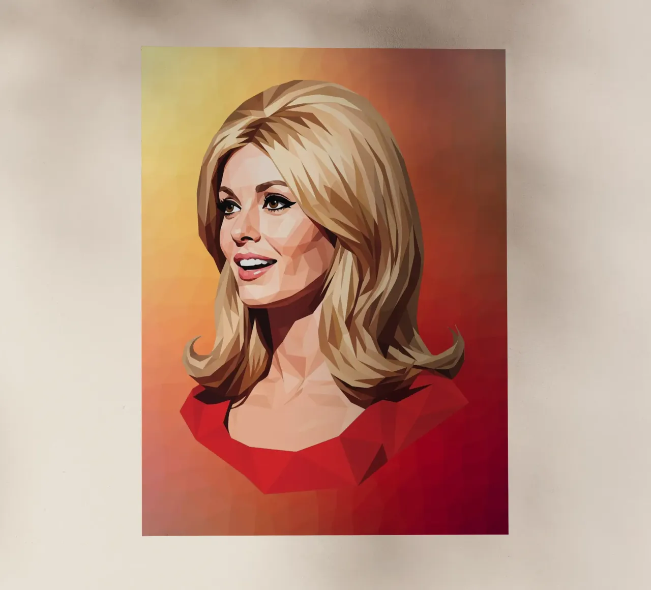 Sharon Tate Lowpoly pellicola backlit da Low Profile