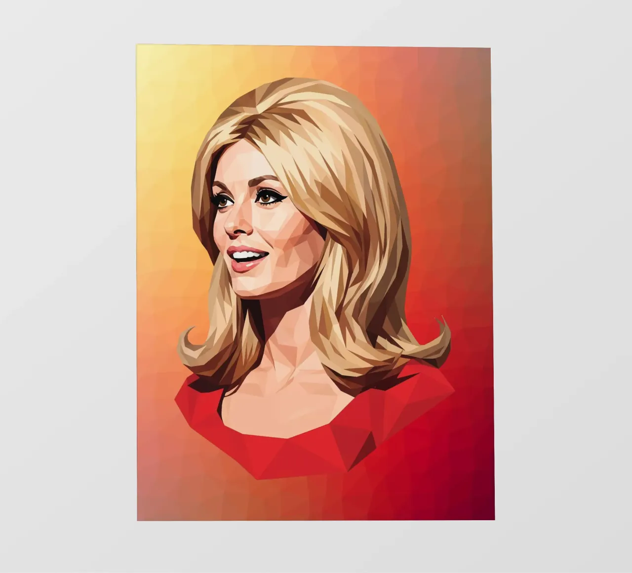 Sharon Tate Lowpoly pellicola backlit da Low Profile