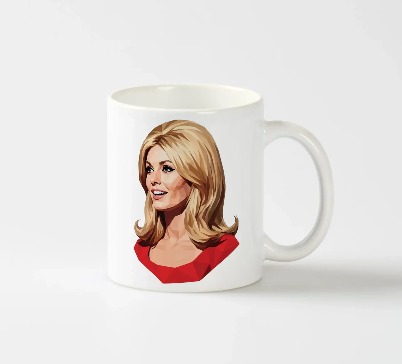Sharon Tate Lowpoly tazza in ceramica da Low Profile